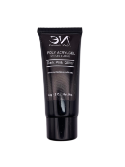 POLY ACRYGEL DARK PINK GLITTER